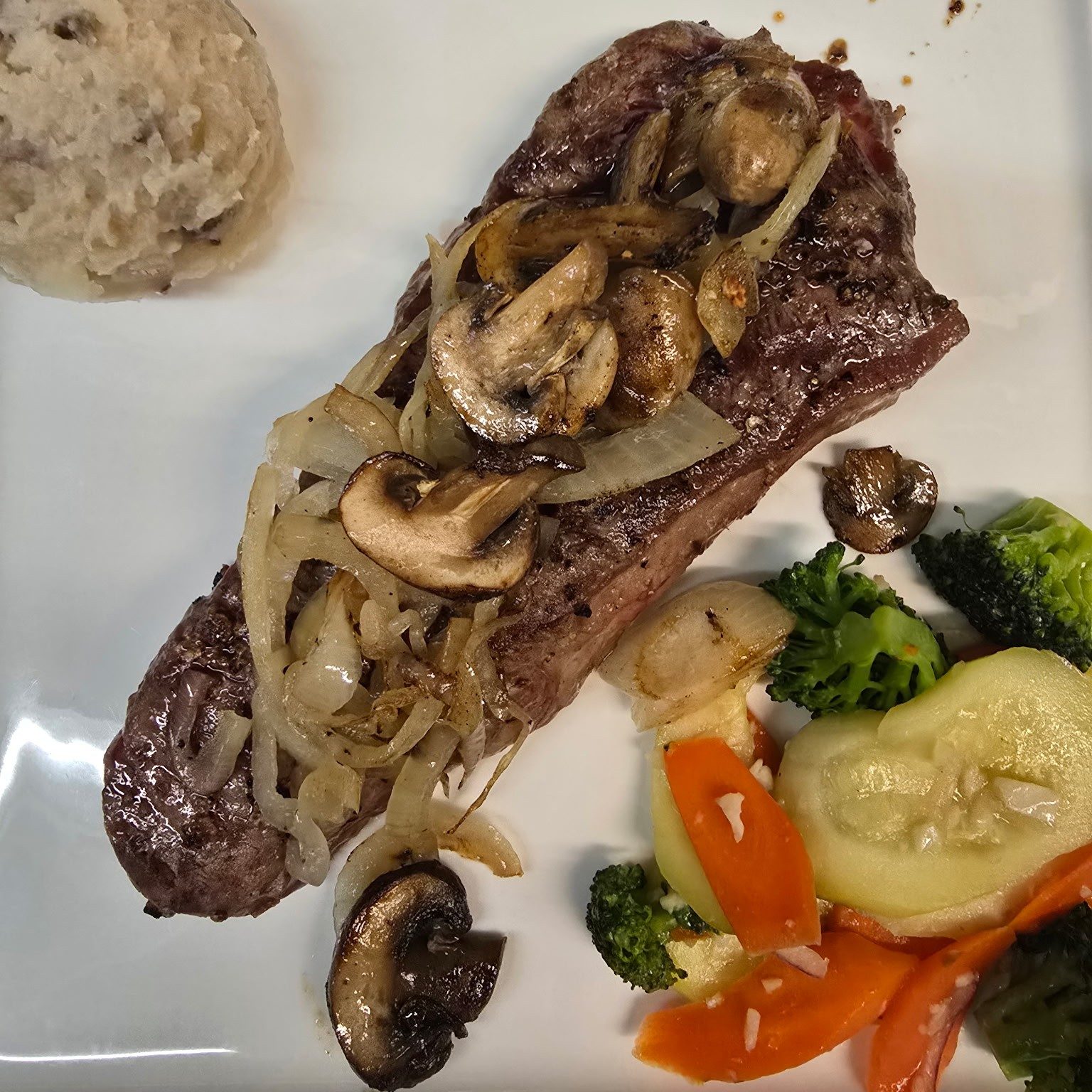 12 oz Angus NY Strip.